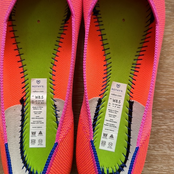 Rothy’s The Flat Tropical Pink Size 8.5 Retired - Picture 4 of 10